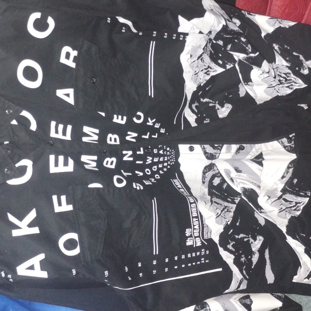 AKOO BLack and white dressy type shirt